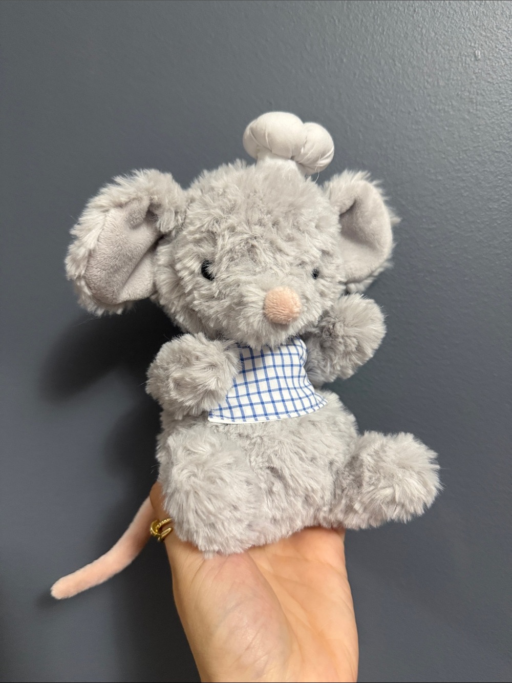 Yummy Mouse Jellycat in Chef Costume